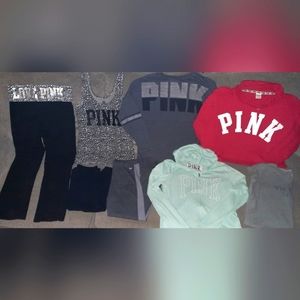 PINK BY VICTORIAS SECRET LOT ALL SIZE LARGE